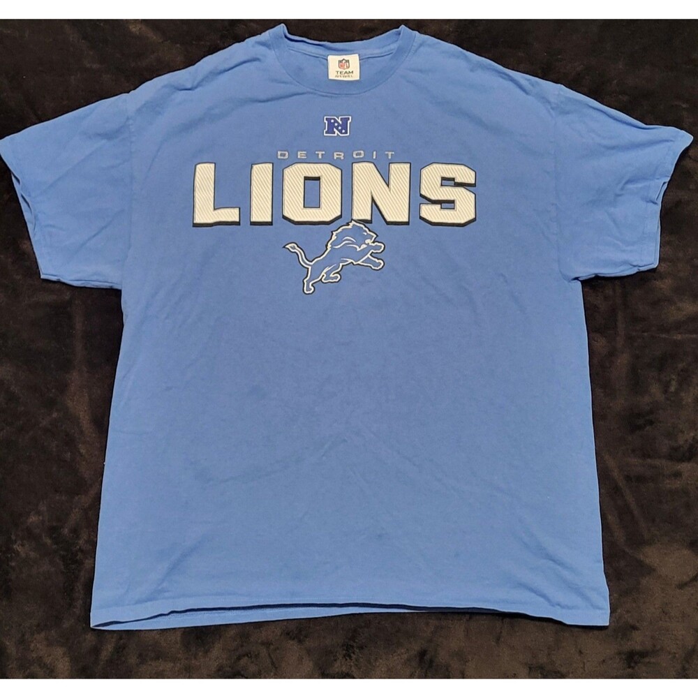 Men's Team Apparel Detroit Lions T-Shirt  Size XL 100% Cotton